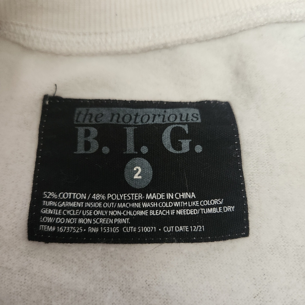 VGUC- 2XL White Big Poppa Graphic Sweatshirt - Picture 3 of 5